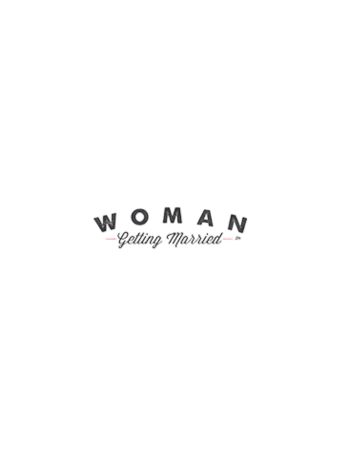 woman getting married logo